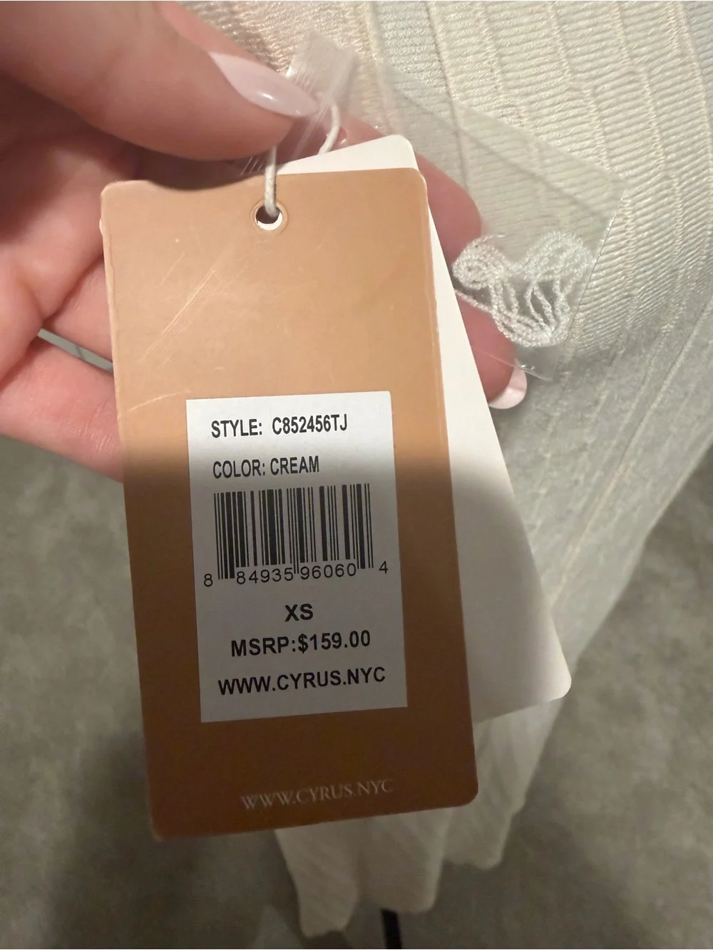 Cyrus Cream Knit Midi Skirt